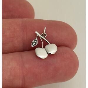 Sterling Silver Cherry Charm